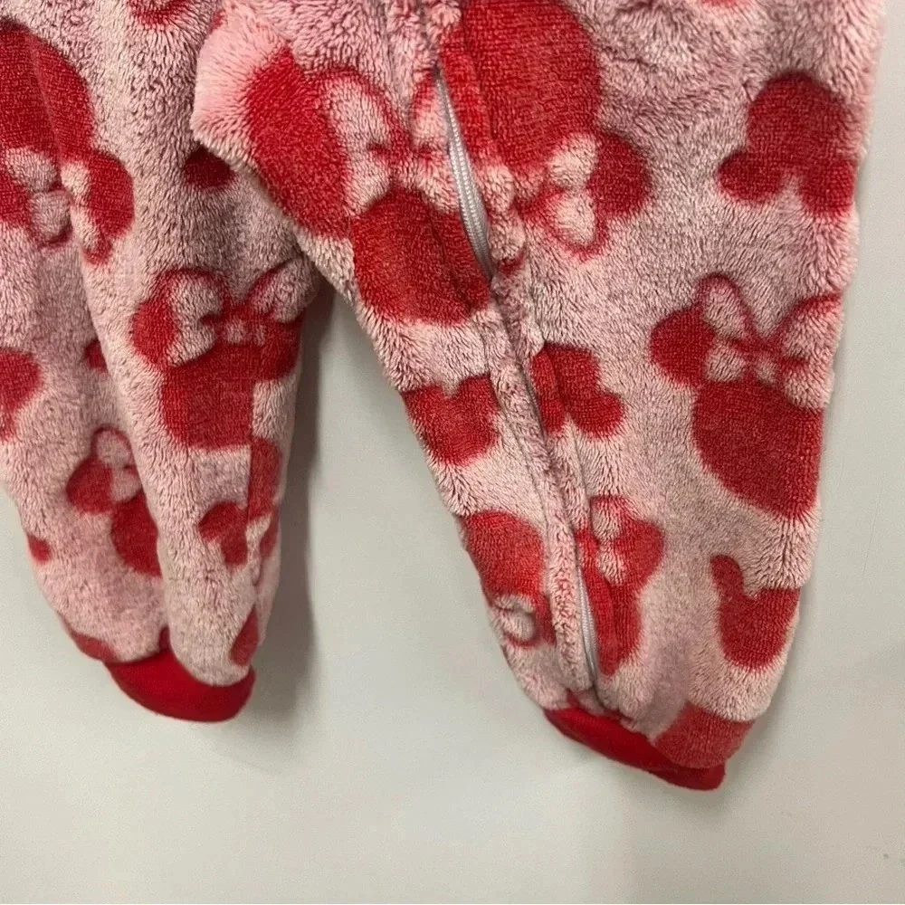 Disney Minnie Mouse fuzzy one piece jumpsuit without feet size 3T